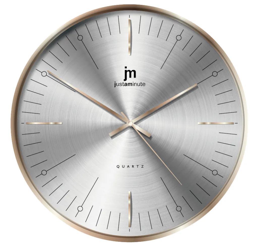 Horloge Lowell 00886C Quartz Précis Cadran Aluminium Brossé Argent