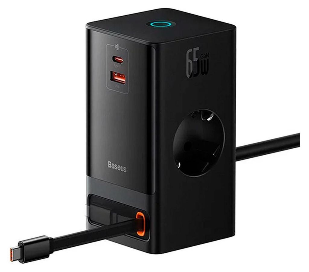 Baseus PowerCombo, Wewnętrzna, Prąd przemienny, 0,8 m, Zdjęcie produktu 