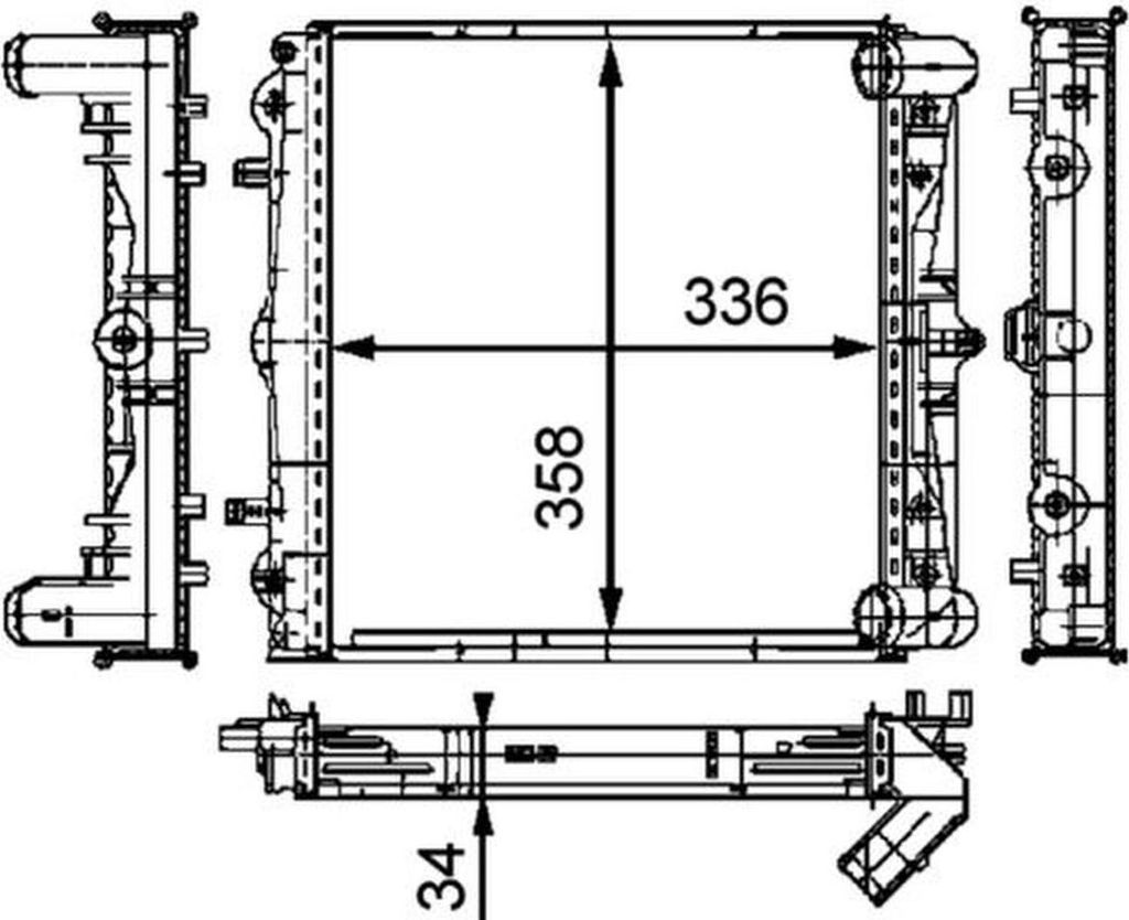 Mahle Motorkühler für Porsche 911 Boxster