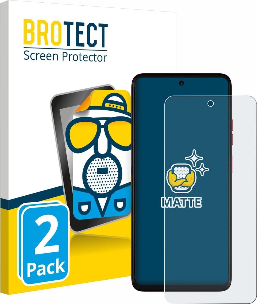 2x BROTECT Schutzfolie für Motorola Moto G57 Power Displayschutz Displayschutzfolie Folie Matt Entspiegelungsfolie