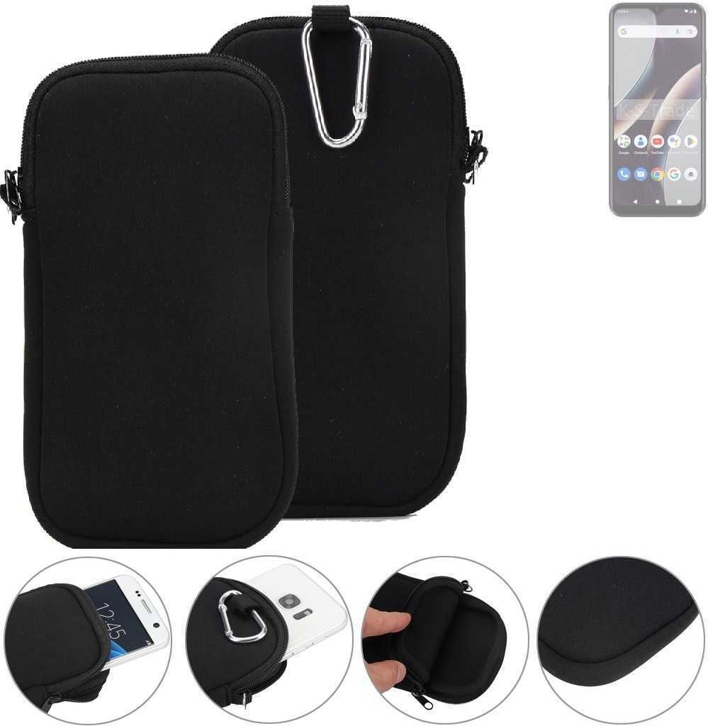 K-S-Trade Neopren-Hülle Handyhülle kompatibel mit BLU G63 Schutzhülle Neoprenhülle Sleeve Schutz-Hülle Gürtel Tasche Case Holster Handytasche