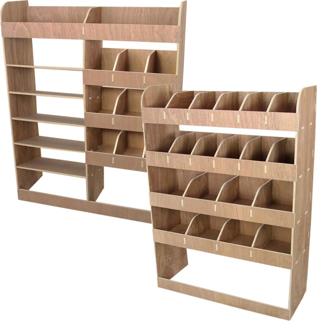 Monster Racking 25473, 4 Regale, Sperrholz, Holz, Naturholz, 924 mm, 380 mm