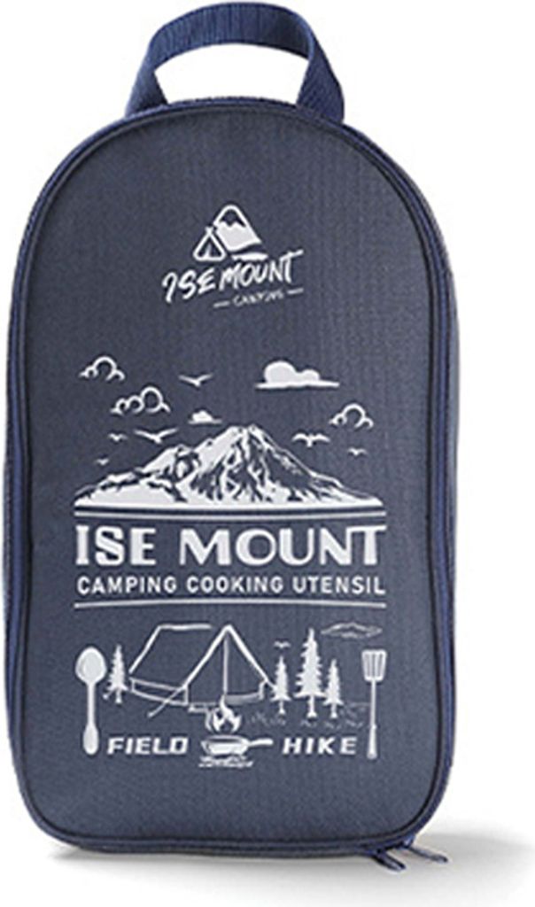 Tragbares Reiseutensilien-Set, 9-teilig, Edelstahl, Camping-Kueche, Kochgeschirr-Set, Kuechenutensilien fuer Rucksackreisen, Grillen, Camping, Pick...