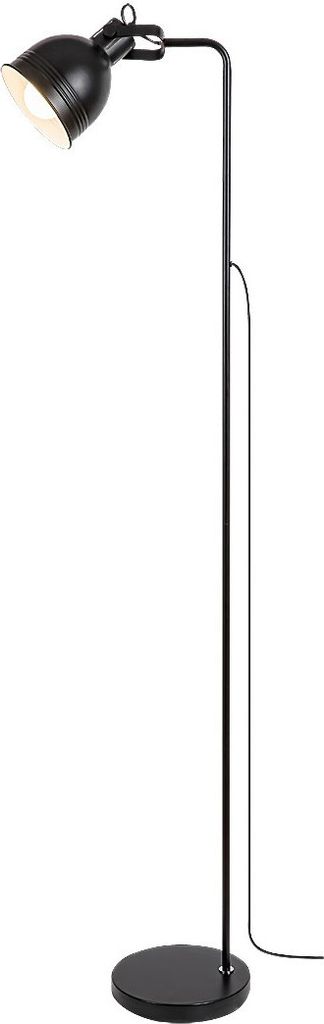 Stehleuchte FLINT Metall schwarz E27 1x MAX 40W B:22.5cm H:150cm Ø14cm