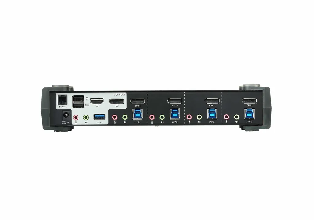 Fini les Câbles : Switch KVM 4 Ports DisplayPort 4K avec Hub USB 3.0