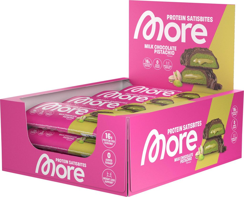 More Nutrition Protein Satisbites 12 x 2x25g - Milk Produktbild 
