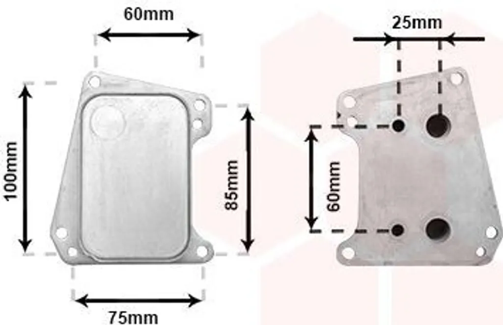 Échangeur d'huile moteur OPEL Insignia et Astra - Pièce VAN WEZEL 37013720