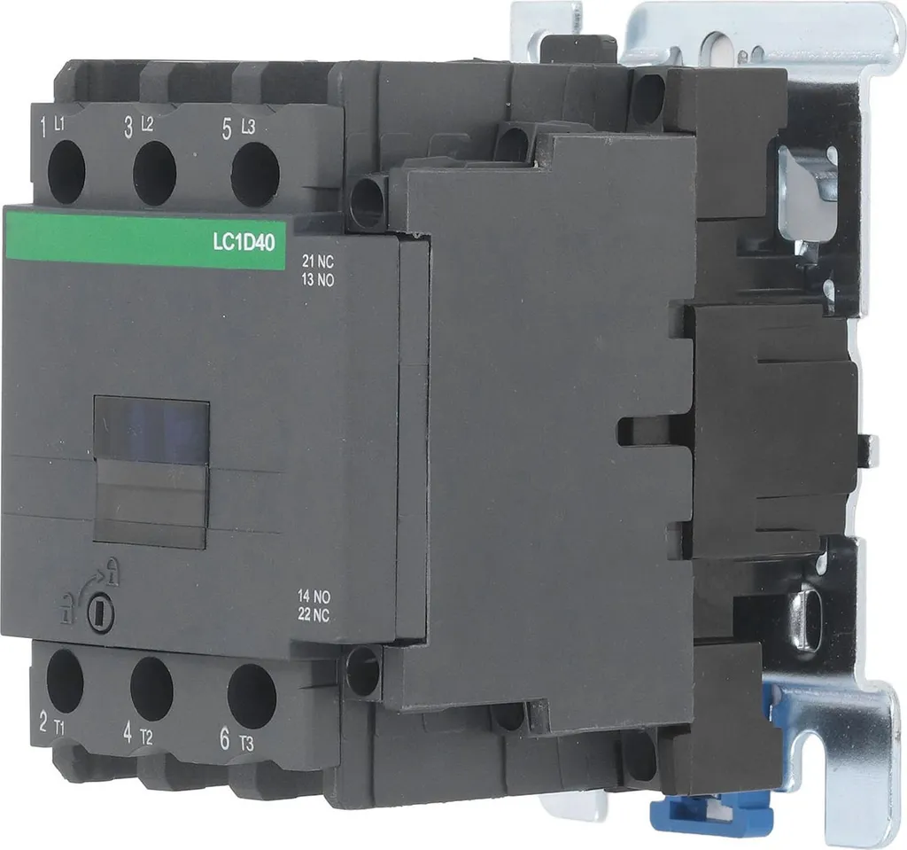 Contacteur de commande pour moteur triphasé 380V bobine AC 48V 40A