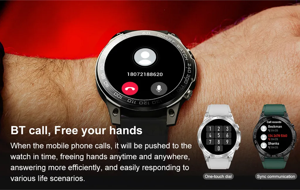 Montre connectée DM50 écran AMOLED et appels Bluetooth mains libres - 13
