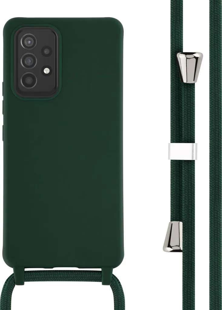 Cover Samsung A53 iMoshion Silicone Verde | Pratica con Cinturino