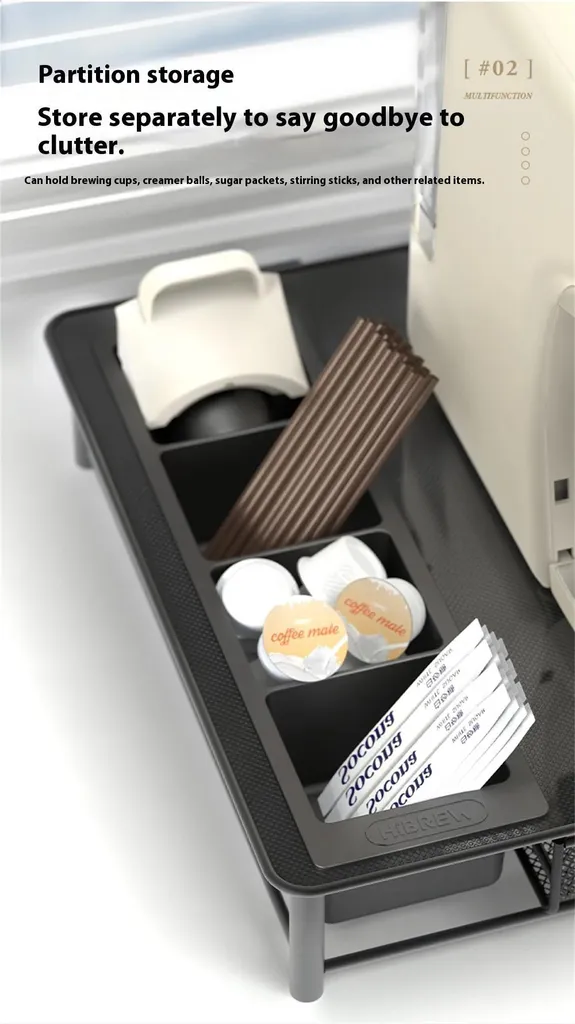 Support machine à café et rangement capsules pour gain de place - 10