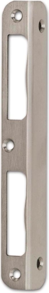 BKS Winkelschließblech f. Hauptschlösser, universal, Lappen 170x20 mm, Edelstahl