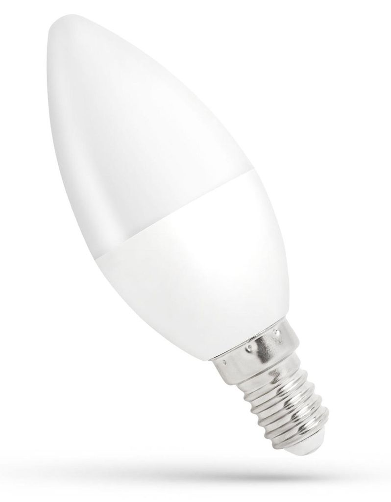 Spectrum LED Leuchtmittel Kerze 1W = 8W E14 matt 90lm Produktbild 