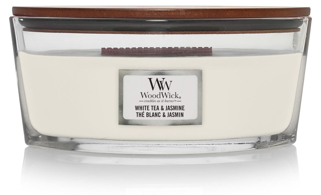Świeca zapachowa WoodWick White Tea & Jasmine 453,6 g Zdjęcie produktu 