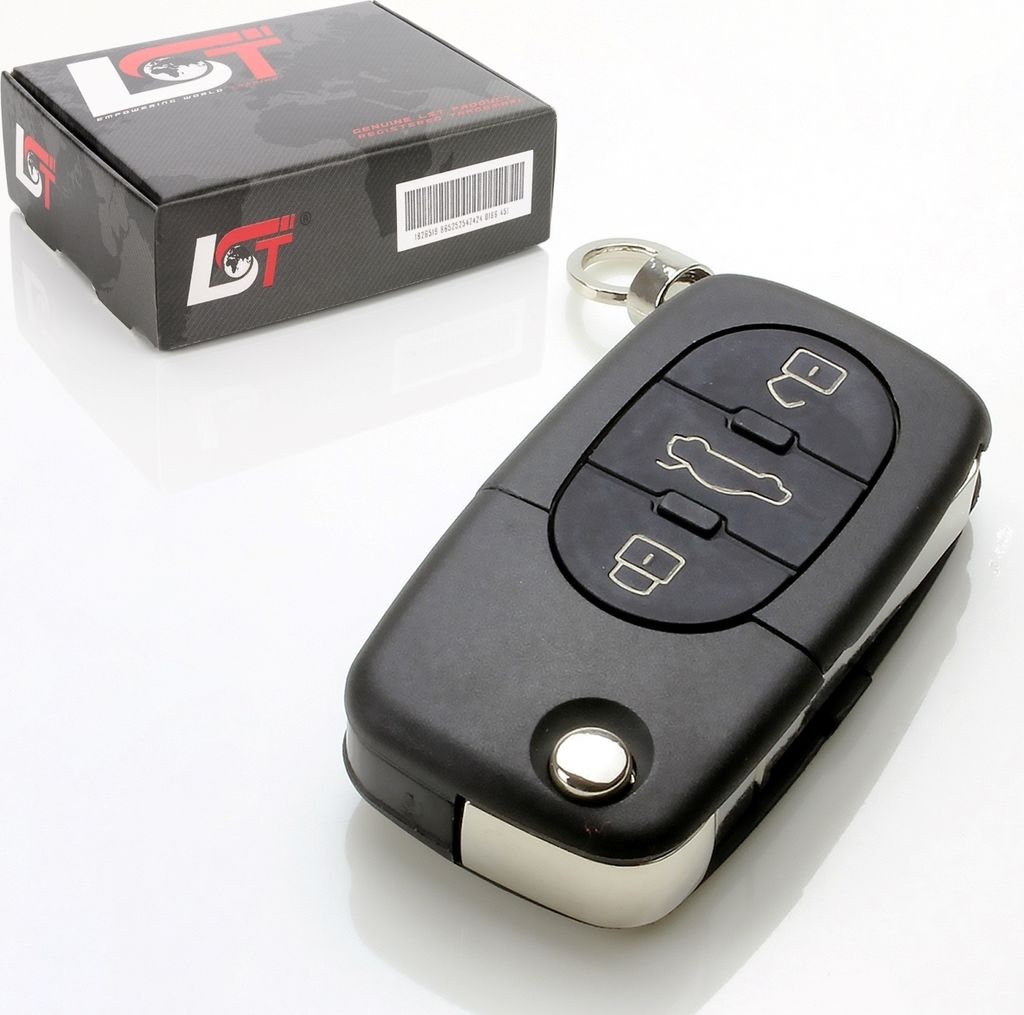 Ersatz Klapp Funk Schlüssel - Gehäuse Mit Rohling Für Vw Seat Skoda