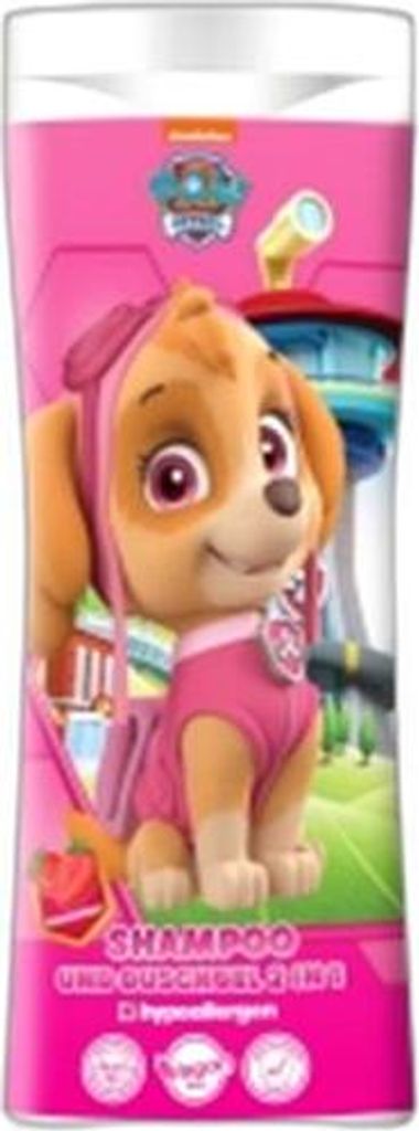 Paw Patrol Skye 2-in-1 Kinder Duschgel und Shampoo mit Erdbeerduft, 300ml