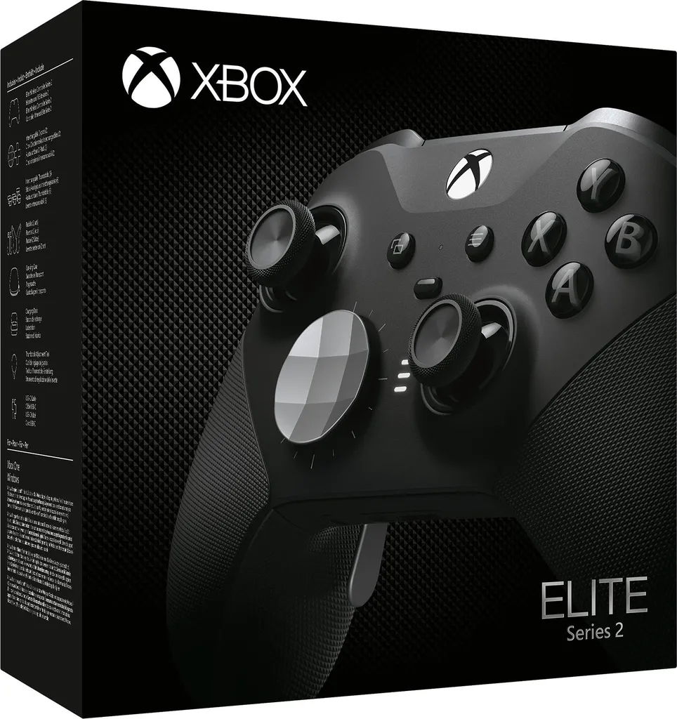 Manette Xbox One Elite Series 2 Microsoft sans fil pour le gaming noir