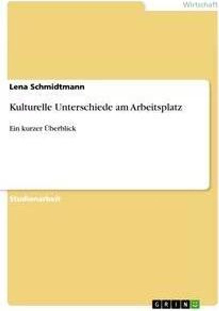 Kulturelle Unterschiede am Arbeitsplatz