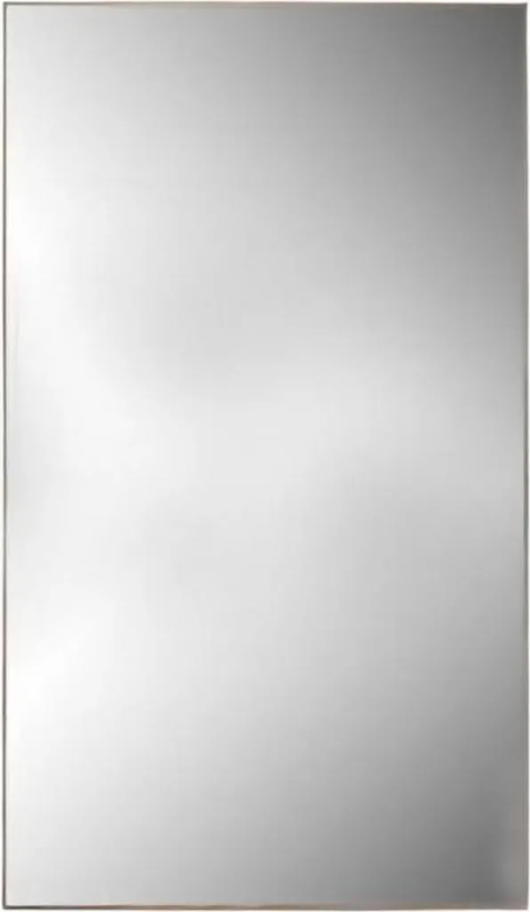 Grand miroir mural rectangulaire marron pour décoration de chambre chic