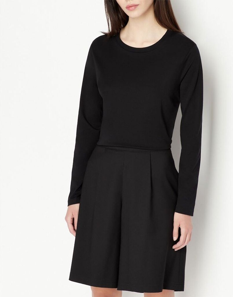 Armani Exchange 8nyt95_yj16z Langarm-t-shirt Schwarz L Frau Schwarz L