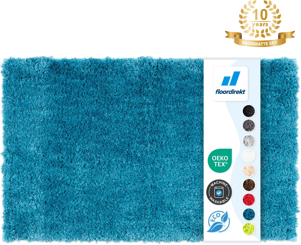 Tappeto Bagno Grande 80x150 Sky Turchese | Design e Sicurezza