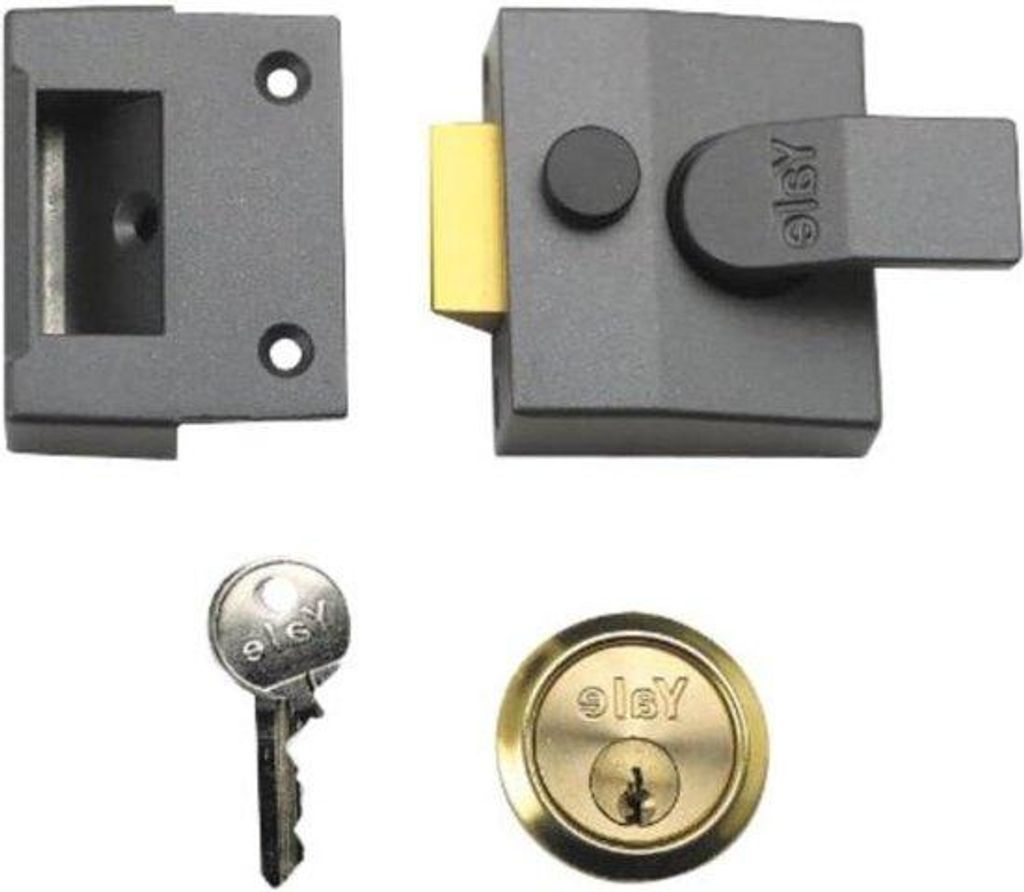 Sicherheitsnachtschloss - 40mm Hintergrund - Hochwertiger Messinganstrich - Hochsicher - Automatischer Abstand