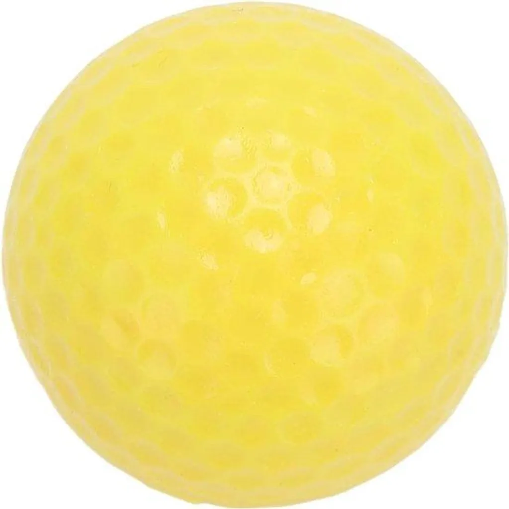 Balle de golf flottante 2 couches jaune pour pratique sur l'eau