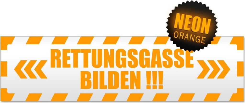 Rettungsgasse bilden gestreift Magnetschild Schild magnetisch