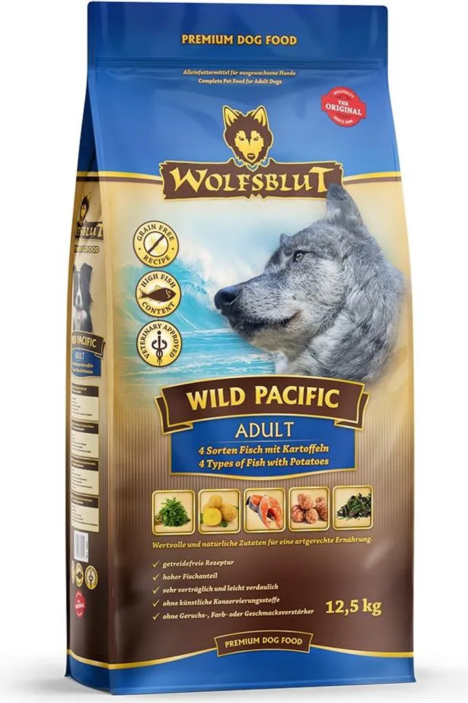 Wolfsblut Wild Pacific Adult 12,5kg | Dieta Ancestrale a Base di Pesce