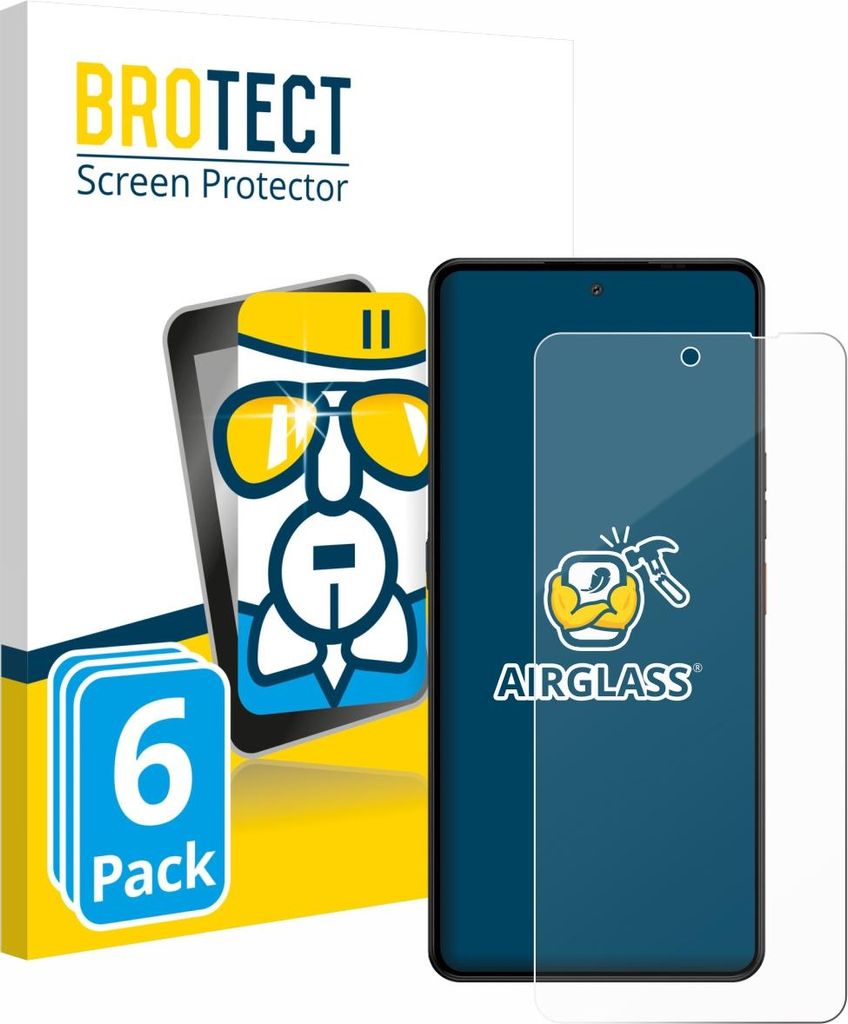 6x BROTECT Schutzglas für Gigaset GS6 Schutzfolie Panzer Folie Glas Display Schutz klar
