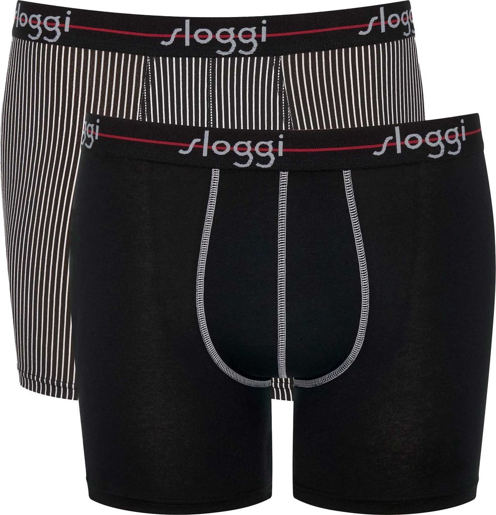 sloggi Herren Retro Pants 2-Pack Start Short - RED - DARK COMBINATION - Größe 5