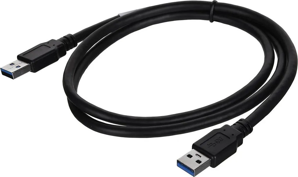 Cavo USB Maschio Maschio Lanberg 1m | USB 3.0 SuperSpeed Nero