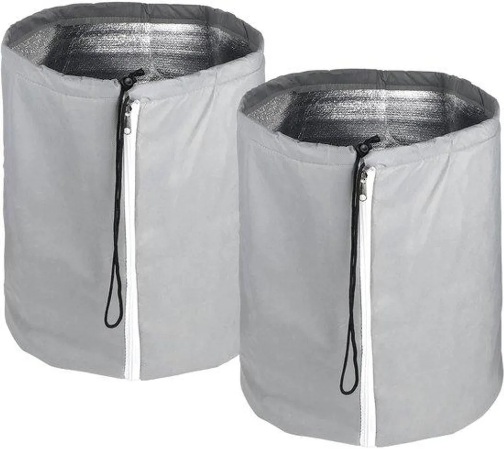 Protection thermique pour plantes en pot avec zip et voile de coco Ø 65
