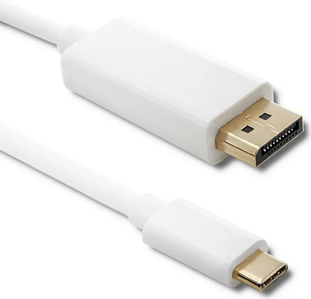 Connecter un Écran DisplayPort 5K sur PC USB-C avec ce Câble Qoltec de 1 mètre