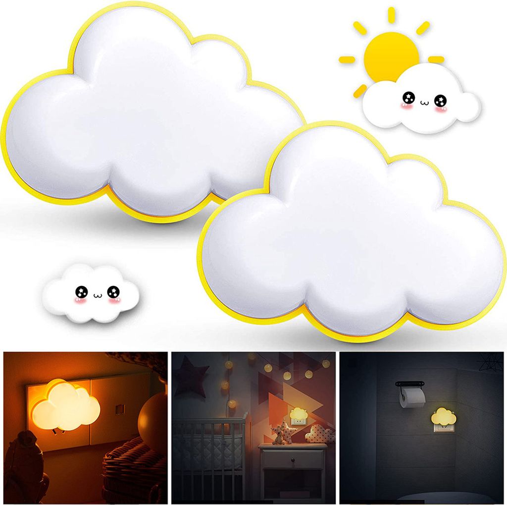 2 Stücke LED Wolke Nachtlicht Plug in Nachtlicht mit Produktbild 9