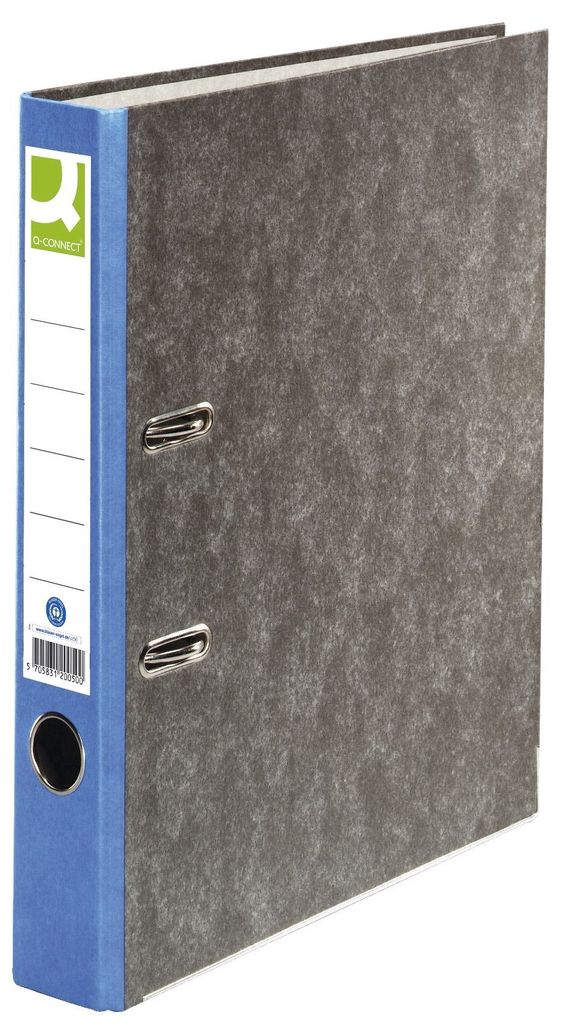 Q-Connect KF18716 Wolkenmarmor-Ordner - A4, 50 mm, blau