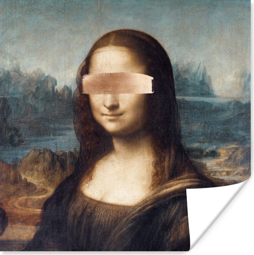 MuchoWow Poster Mona Lisa - Leonardo da Vinci - Kunst 75x75 cm - Wand Dekoration