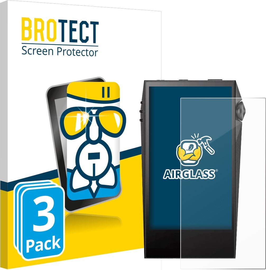 3x BROTECT Schutzglas für Astell&Kern SP3000M Schutzfolie Panzer Folie Glas Display Schutz klar