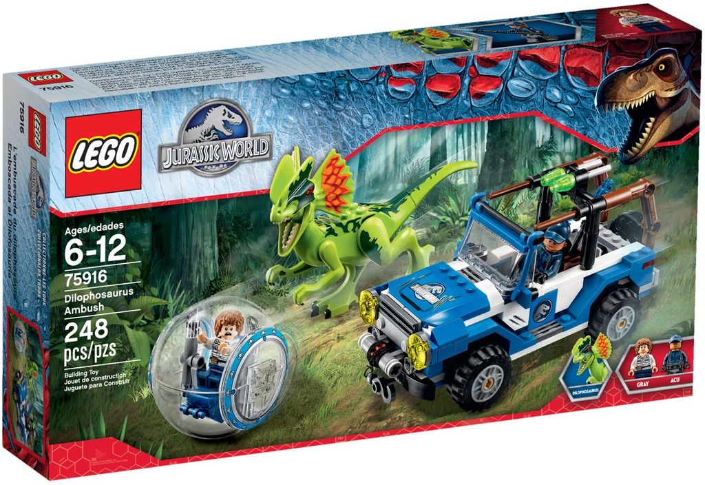 Lego 75916 Jurassic World - Hinterhalt des Dilopho Produktbild 