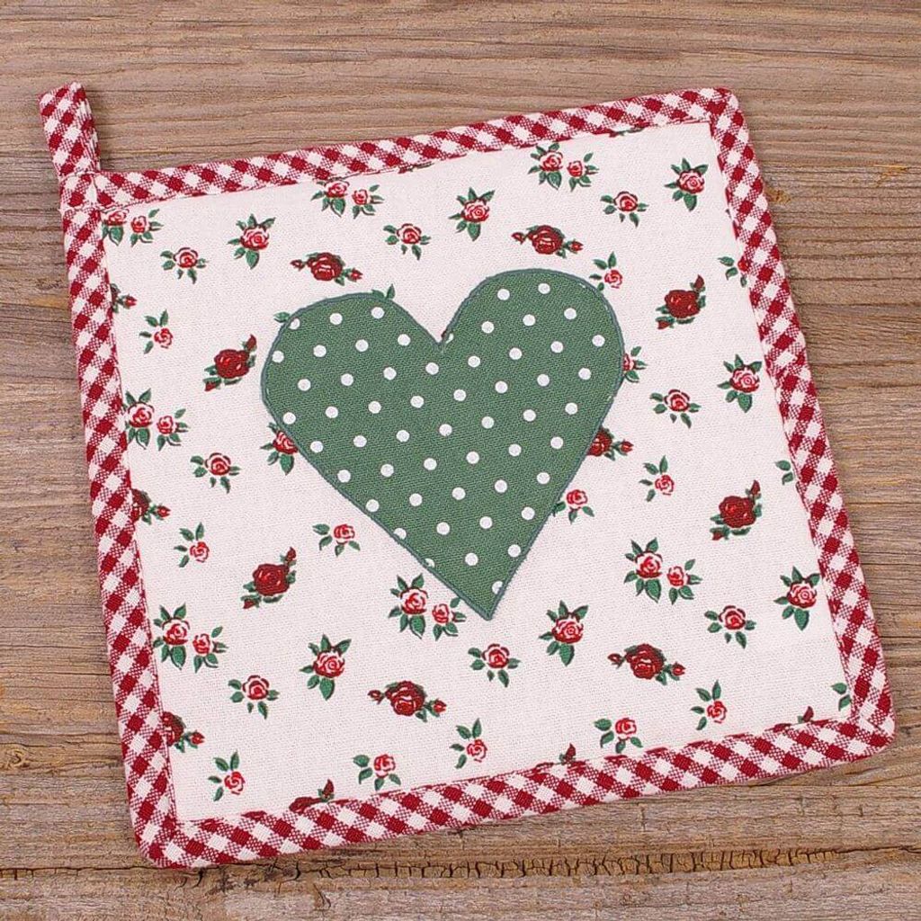 Topflappen VRONI Landhaus 20x20cm bunt Produktbild 