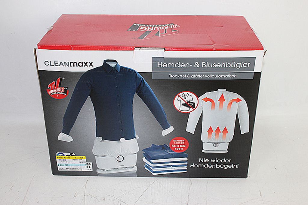 CLEANmaxx Bügler für Hemden & Blusen in Weiß/Silber - 1800 Produktbild 42