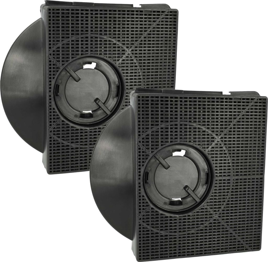 vhbw 2x Aktivkohlefilter kompatibel mit Elica CIAK GR/A/56.8, CIAK GR/A/56.8 709742, CIAK GR/A/86 Dunstabzugshaube - 21,3 x 20,7 x 4,1 cm