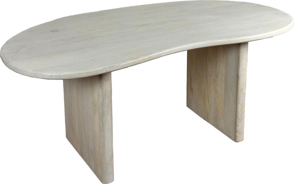 FineBuy Schreibtisch 180x90x75 cm Mango Massivholz Produktbild 