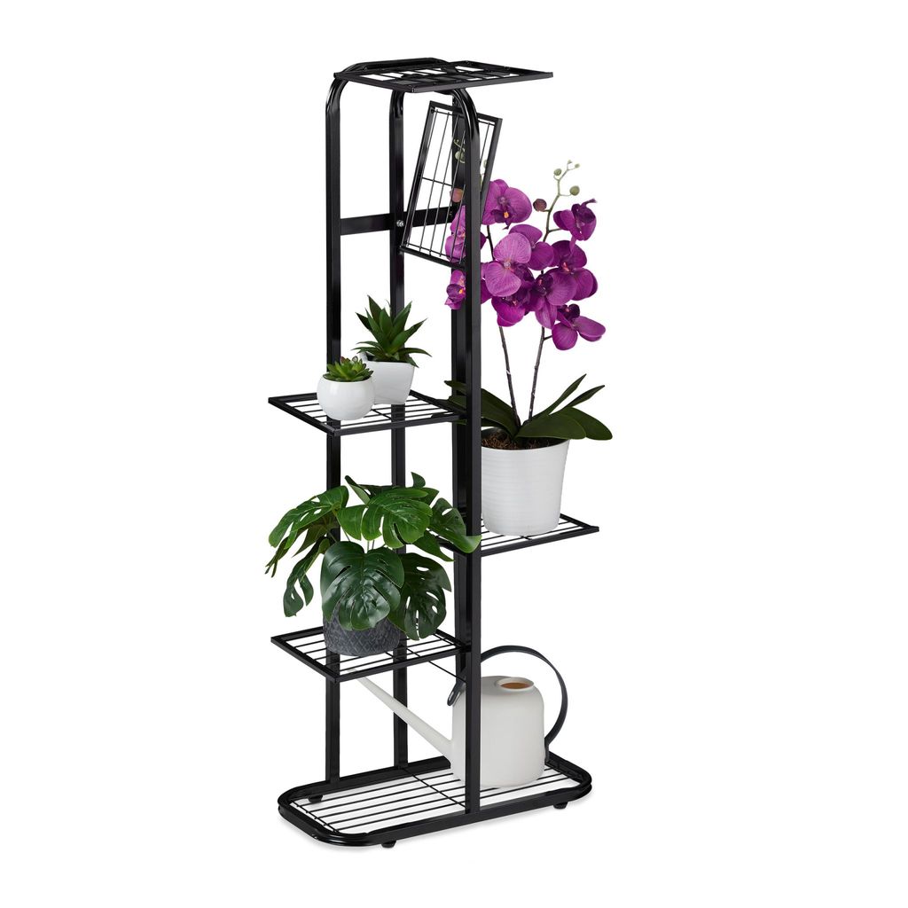 Porte-fleurs en métal 6 étages RD6802 noir Image du produit 