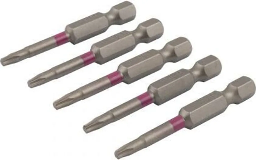 Embout de vissage TX-10 longue durée Dynaplus Rose 50mm - Lot de 5