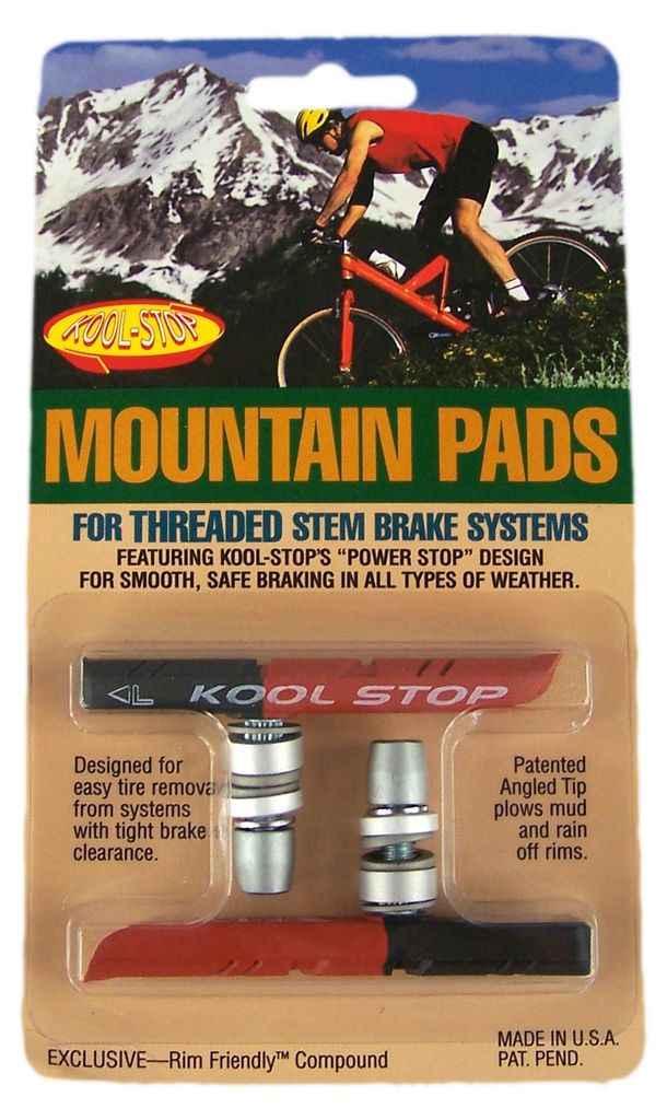 Kool-Stop Bremsschuh Mountain Pads für V-Brakes MTB Bremsbeläge dual compound