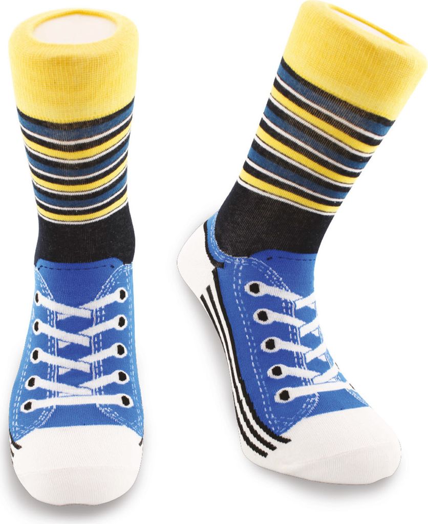 Sneaker mit Ringelstrumpf Socken in 36-40 im Paar Produktbild 