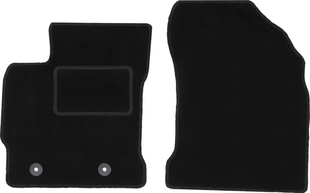 Tappetini Toyota Auris II Hybrid 2012-2018 Velours Neri Anteriori 2pz