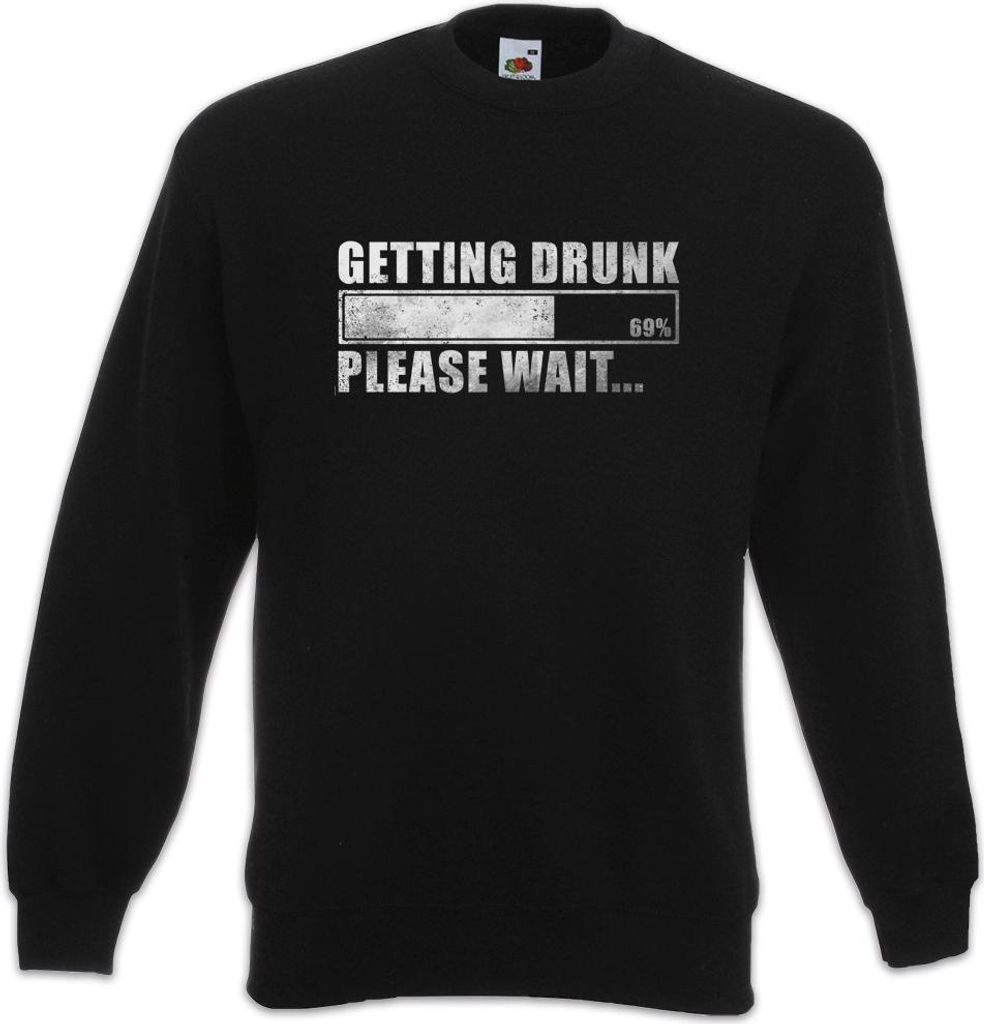 Urban Backwoods Getting Drunk, Sweatshirt, Farbe: Schwarz, Größe: M