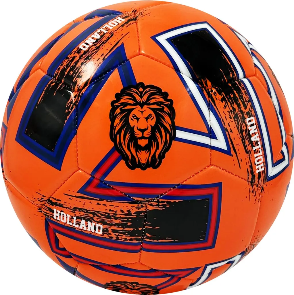 Ballon de Foot Holland CC Taille 5 Orange Durable : Ne Se Dégonfle Plus
